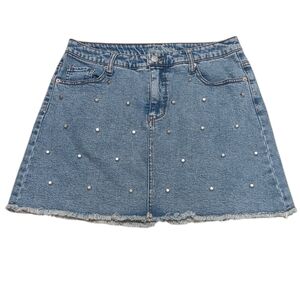 Wild Fable Blue Denim Studded Gorcorp Skirt Size 14